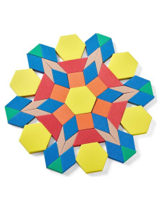 Bloques de Patrón de Espuma Hand2mind - Set de 250 Formas 3D