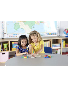 Bloques de Patrón de Espuma Hand2mind - Set de 250 Formas 3D 2