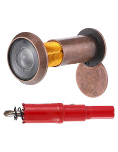 Mirilla de puerta 220 grados Alrhso con cubierta de privacidad