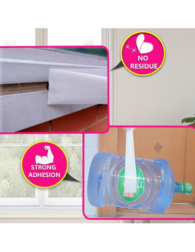 Cinta de Sellado para Ventanas WENSSKKU 5cm x 19.81m Blanca