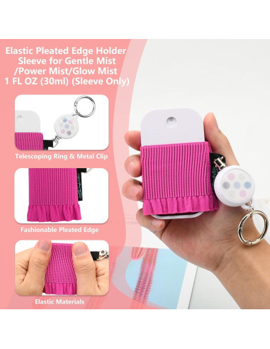 Beautyflier 4 Fundas Elásticas para Desinfectante de Manos 1FL OZ