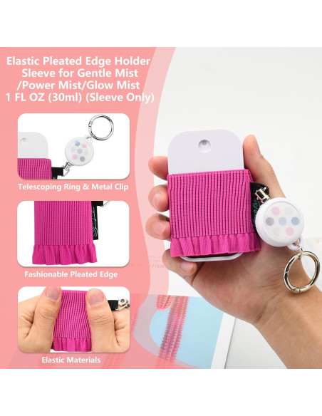 Beautyflier 4 Fundas Elásticas para Desinfectante de Manos 1FL OZ