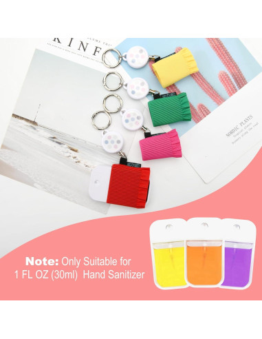 Beautyflier 4 Fundas Elásticas para Desinfectante de Manos 1FL OZ