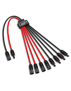 Conectores Solares JXMXRPV para 4 Paneles, Adaptador Y 2 a 8