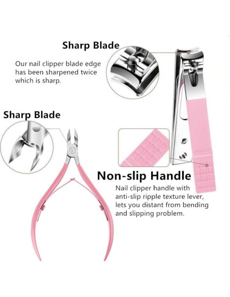 Juego de Manicura 5 Piezas Feiworui con Estuche Portátil Juego de Manicura 5 Piezas Feiworui con Estuche Portátil