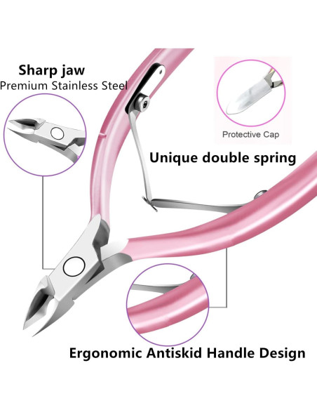 Juego de Manicura 5 Piezas Feiworui con Estuche Portátil Juego de Manicura 5 Piezas Feiworui con Estuche Portátil