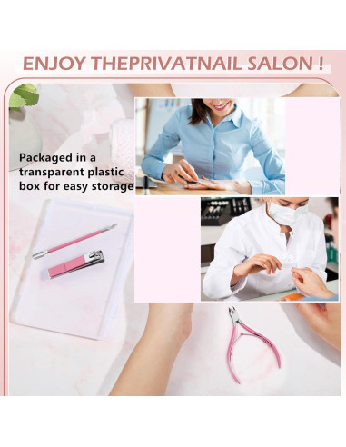 Juego de Manicura 5 Piezas Feiworui con Estuche Portátil