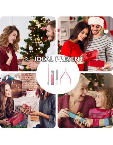 Juego de Manicura 5 Piezas Feiworui con Estuche Portátil