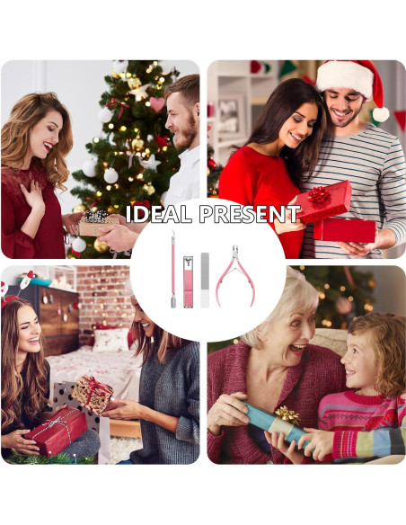 Juego de Manicura 5 Piezas Feiworui con Estuche Portátil Juego de Manicura 5 Piezas Feiworui con Estuche Portátil