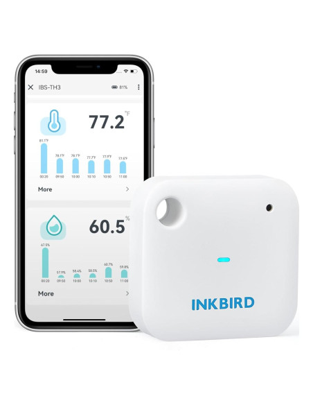 Termómetro Higrometro WiFi INKBIRD IBS-TH3, Monitoreo Remoto