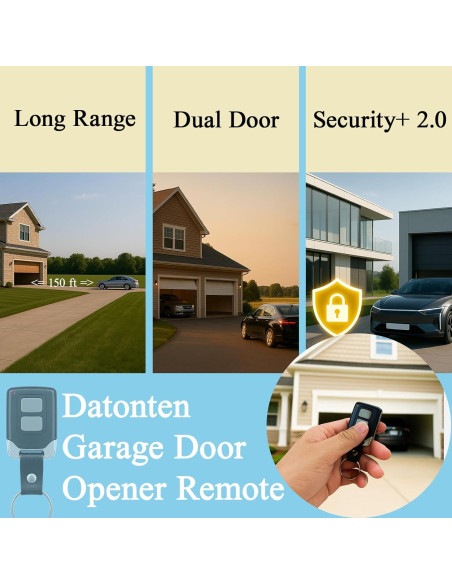 Control Remoto de Garaje Liftmaster 893MAX 891LM 2 Piezas