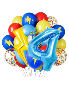 Globos de Fiesta Azul 40 Pulgadas - Decmied - Cumpleaños Niños