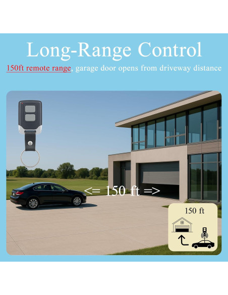 Control Remoto de Garaje Liftmaster 893MAX 891LM 2 Piezas