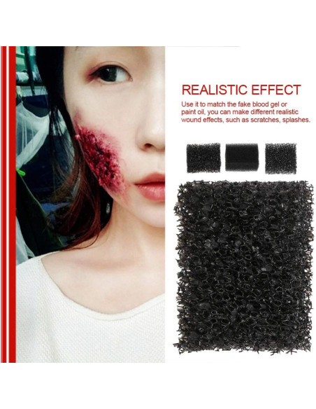 Esponja de Maquillaje Halloween MEICOLY 3pcs Efectos Especiales