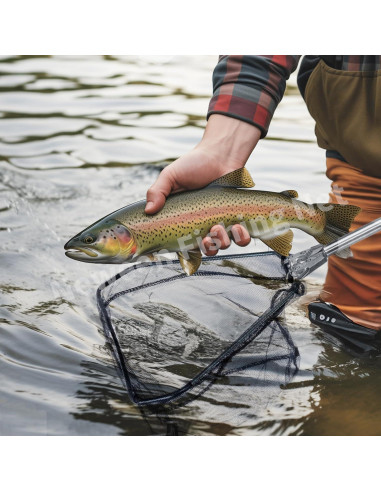 Red de Pesca Neween Telescópica Plegable 21" Nylon