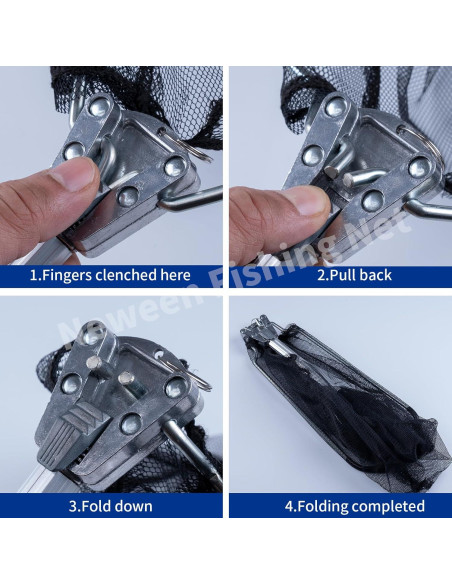 Red de Pesca Neween Telescópica Plegable 21" Nylon