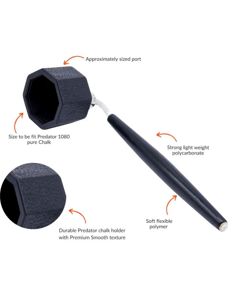 Soporte de Tiza Octagonal Beer City Billiards para Predator 1080 Soporte de Tiza Octagonal Beer City Billiards para Predator 1080