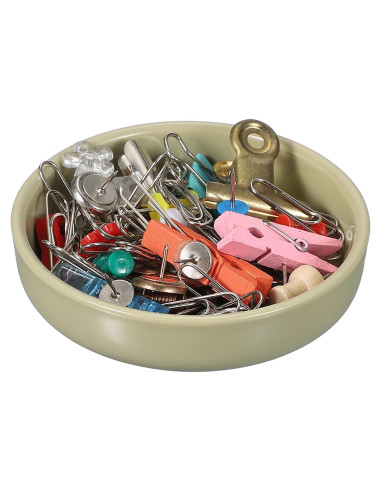 Soporte para Clips de Papel Cerámica PATIKIL Verde Matcha 90x25mm