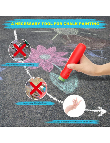 Soporte de Tiza de Acera Windspeed - 10 Piezas 2.54 cm