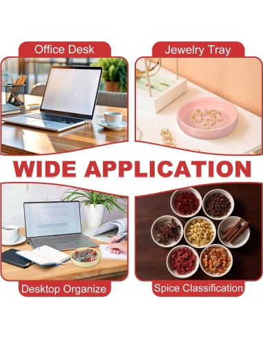 Soporte para Clips de Papel Cerámica PATIKIL Verde Matcha 90x25mm