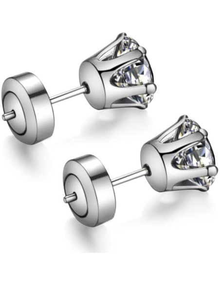 Resortes para Pendientes JIACHARMED 4PCS Oro Blanco 18K