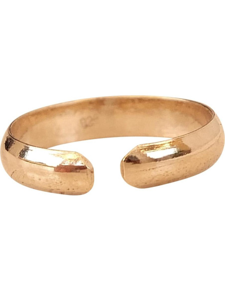 Anillo ajustable de oro amarillo sobre plata esterlina MiYa