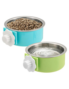 Juego de 2 Tazones Colgantes para Perros Mechpia 12.5cm