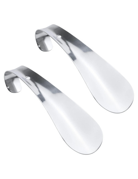 Cuchara de Zapato Antrader Acero Inoxidable 14.5cm Plateada - Juego de 2