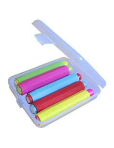 Juego de 5 Soportes de Tiza Lunies con Estuche Duro 9.4cm