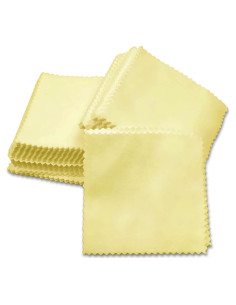 Set de 100 Paños de Microfibra para Limpieza de Joyería 8x8cm