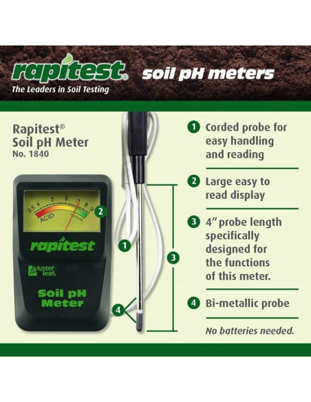 Medidor de pH del Suelo Luster Leaf 1840 - Precisión y Recomendaciones