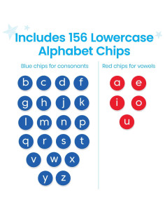 Chips de Alfabeto en Minúsculas hand2mind - 156 Piezas 2