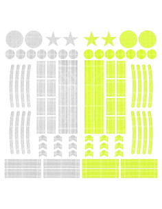 Kit de Calcomanías Reflectivas EupHHonycs 84 Piezas Verde