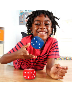 Dados de espuma Learning Resources set de 2 para matemáticas 4.45 cm 2