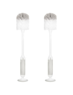 Juego de Cepillos para Biberones Ubbi Deluxe 2 en 1 Gris