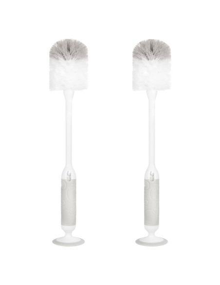 Juego de Cepillos para Biberones Ubbi Deluxe 2 en 1 Gris