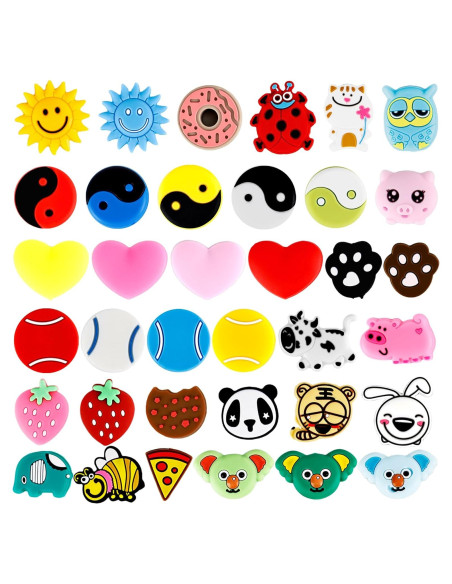 36 Amortiguadores de Vibración de Silicona Spaluck para Raqueta