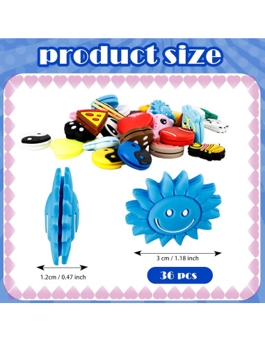 36 Amortiguadores de Vibración de Silicona Spaluck para Raqueta