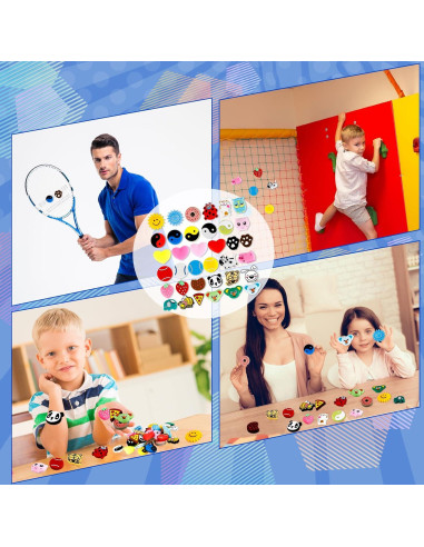 36 Amortiguadores de Vibración de Silicona Spaluck para Raqueta