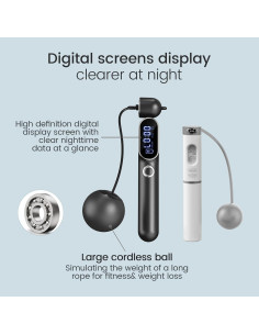 Cuerda de Salto Inteligente ATHSPO Ajustable con Contador Digital 2