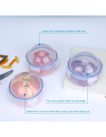 Contenedores de Almacenamiento JUXYES para Frutas y Verduras - 2 PCS
