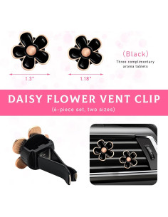 Clip de Ventilación de Aire para Auto Povtii 6 Piezas Decorativo 2