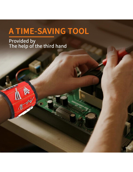 Paquete de 2 Pulseras Magnéticas EGGLION para Herramientas Paquete de 2 Pulseras Magnéticas EGGLION para Herramientas