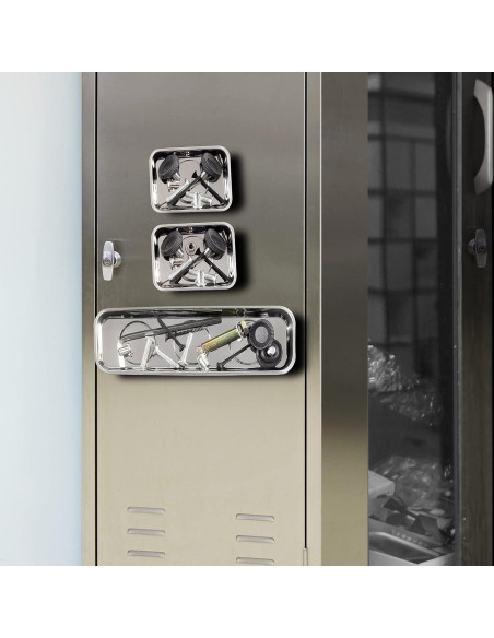 Juego de 3 Bandejas Magnéticas Rechabite Acero Inoxidable