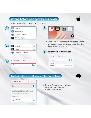 Control Remoto Inalámbrico VYVIYON CH-13 para Cámara y TikTok