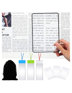 Conjunto de 12 Lentes Magnificadoras 3X Frienda - PVC