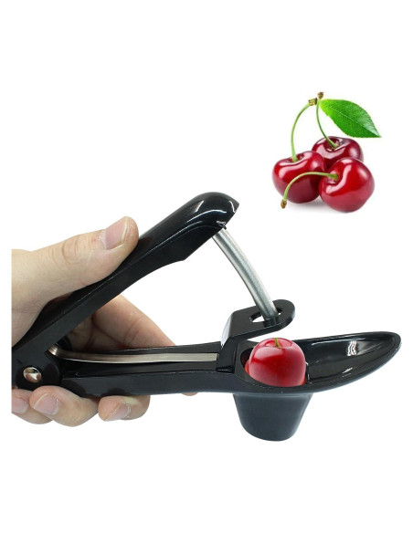 Extractor de Huesos de Cereza Kemcatui 18cm Negro