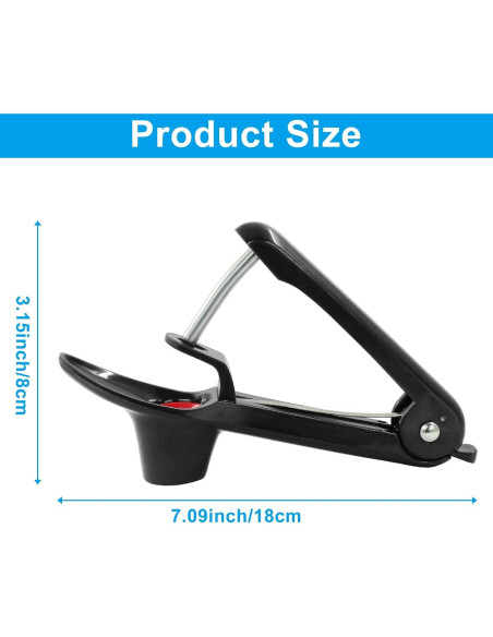 Extractor de Huesos de Cereza Kemcatui 18cm Negro