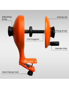 Enrollador de Línea de Pesca Pristis, Soporte Ajustable Antigiro 2