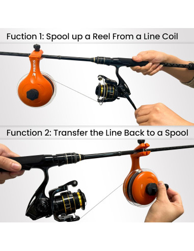 Enrollador de Línea de Pesca Pristis, Soporte Ajustable Antigiro